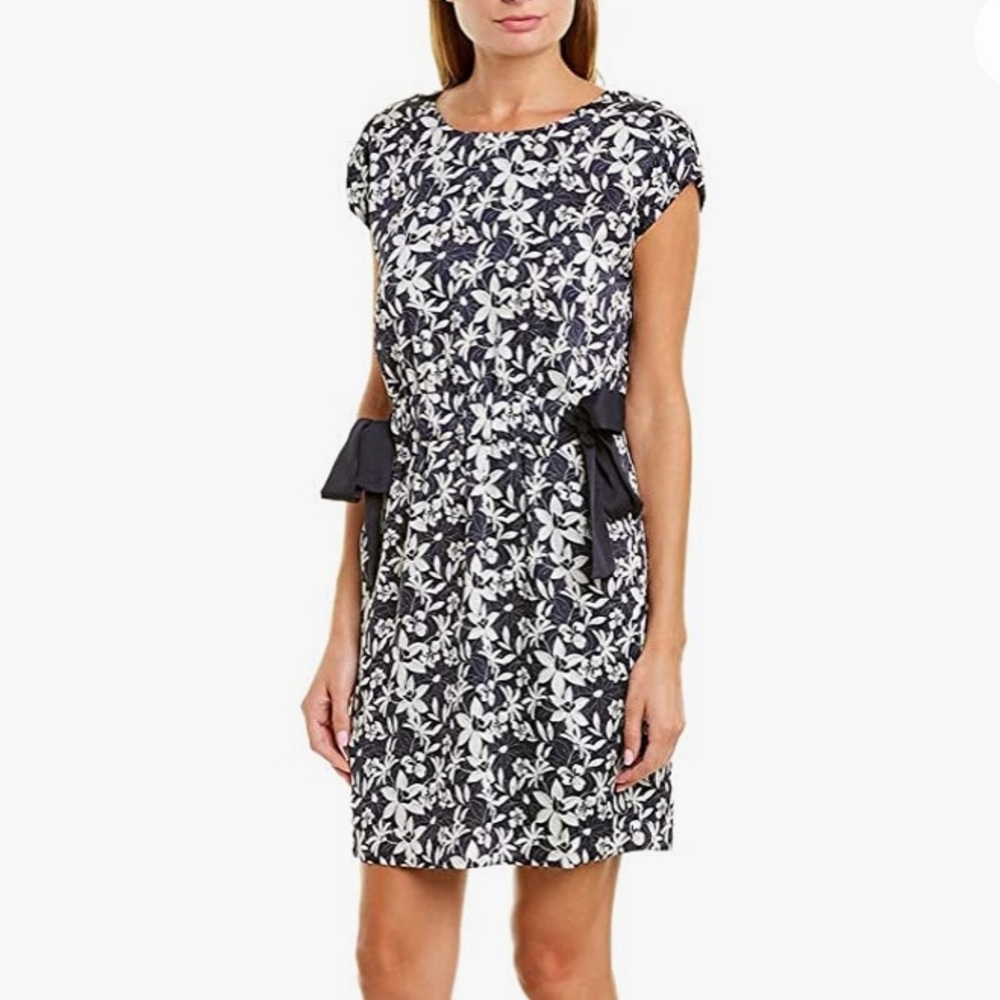 Vince Camuto Floral Dress w/side ties